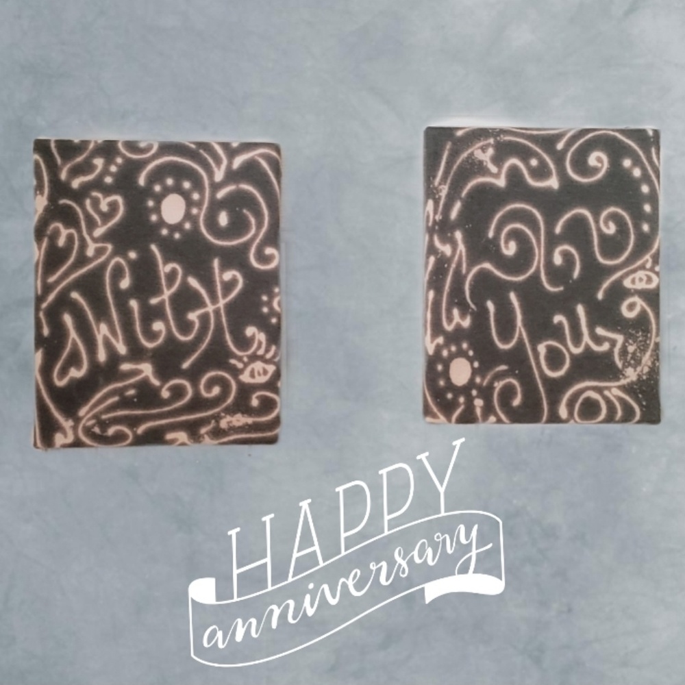Abstract Acid Swirl Art Writing Anniversary Gift